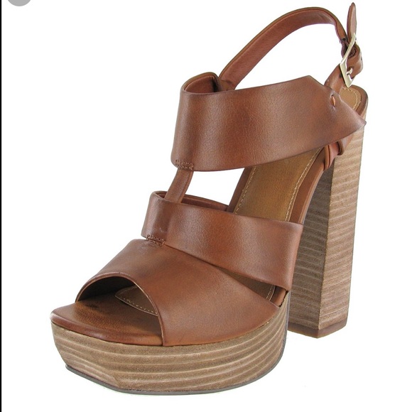 MIA Shoes - MIA TEARDROP PLATFORM HEEL SANDAL